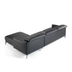 Paris Prix Canapé D'Angle Droit "Doso" 283cm Noir