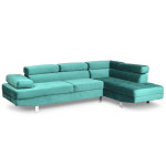 Paris Prix Canapé D'Angle Droit "Têtière" 260cm Vert