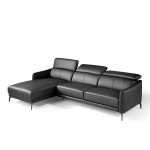 Paris Prix Canapé D'Angle Gauche "Doso" 283cm Noir