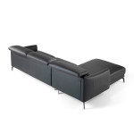 Paris Prix Canapé D'Angle Gauche "Doso" 283cm Noir
