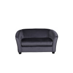 Paris Prix Canapé Enfant En Velours "Moon" 90cm Gris