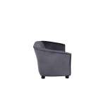 Paris Prix Canapé Enfant En Velours "Moon" 90cm Gris