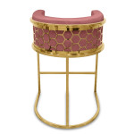 Paris Prix Chaise De Bar Design "Neyho" 96cm Rose