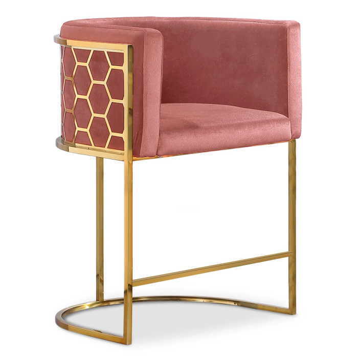 Paris Prix Chaise De Bar Design "Neyho" 96cm Rose