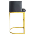Paris Prix Chaise De Bar Design "Noemy" 100cm Noir
