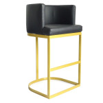 paris prix Chaise de Bar Design "Noemy" 100cm Noir