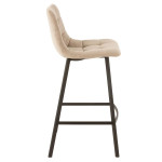 Paris Prix Chaise De Bar Design "Olivier" 95cm Beige