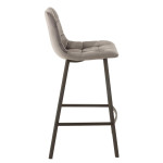 Paris Prix Chaise De Bar Design "Olivier" 95cm Gris