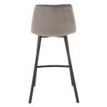 Paris Prix Chaise De Bar Design "Olivier" 95cm Gris