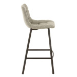 Paris Prix Chaise De Bar Design "Stéphane" 97cm Gris