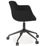 Paris Prix Chaise De Bureau Design "Alma" 80cm Noir