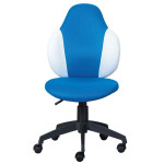 Paris Prix Chaise De Bureau "Jessi" 100cm Bleu & Blanc