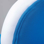 Paris Prix Chaise De Bureau "Jessi" 100cm Bleu & Blanc