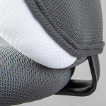 Paris Prix Chaise De Bureau "Jessi" 100cm Gris & Blanc