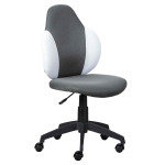 paris prix Chaise de Bureau "Jessi" 100cm Gris & Blanc