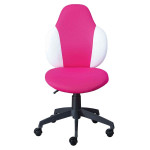 Paris Prix Chaise De Bureau "Jessi" 100cm Rose & Blanc