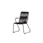 Paris Prix Chaise De Jardin "Barton" 82cm Noir