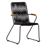 paris prix Chaise de Jardin "Barton" 82cm Noir
