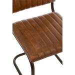Paris Prix Chaise Déco En Cuir "Moderne" 88cm Marron