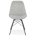 Paris Prix Chaise Design "Aliba" 83cm Gris & Noir