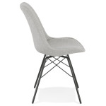 Paris Prix Chaise Design "Aliba" 83cm Gris & Noir
