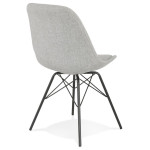 Paris Prix Chaise Design "Aliba" 83cm Gris & Noir