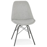 paris prix Chaise Design "Aliba" 83cm Gris & Noir