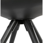 Paris Prix Chaise Design "Aliena" 82cm Noir & Or
