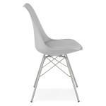 Paris Prix Chaise Design "Asensio" 83cm Gris