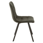 Paris Prix Chaise Design "Babette" 90cm Gris Foncé