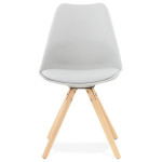 Paris Prix Chaise Design "Boka" 83cm Gris