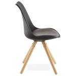 Paris Prix Chaise Design "Boka" 83cm Noir
