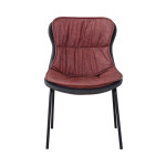 Paris Prix Chaise Design "Brady" 84cm Marron & Gris