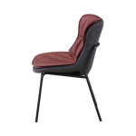 Paris Prix Chaise Design "Brady" 84cm Marron & Gris