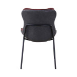 Paris Prix Chaise Design "Brady" 84cm Marron & Gris