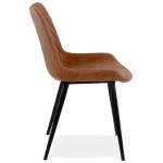 Paris Prix Chaise Design "Camada" 82cm Marron