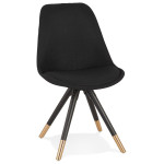 paris prix Chaise Design "Caxlo" 83cm Noir & Or