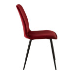 Paris Prix Chaise Design "Claire" 87cm Bordeaux