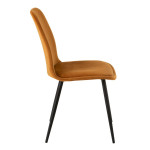 Paris Prix Chaise Design "Claire" 87cm Ocre