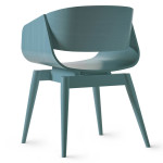 Paris Prix Chaise Design En Bois "Almost" 76cm Bleu