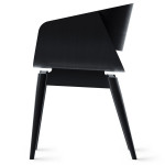 Paris Prix Chaise Design En Bois "Almost" 76cm Noir