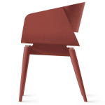 Paris Prix Chaise Design En Bois "Almost" 76cm Rouge