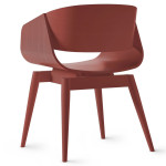 Paris Prix Chaise Design En Bois "Almost" 76cm Rouge