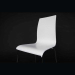 Paris Prix Chaise Design En Bois "Tina" 88cm Blanc