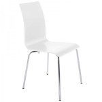 paris prix Chaise Design en Bois "Tina" 88cm Blanc