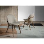 Paris Prix Chaise Design En Cuir "Velma" 79cm Taupe