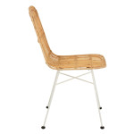 Paris Prix Chaise Design En Rotin "Ema" 88cm Naturel