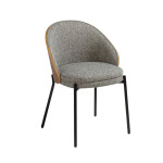 Paris Prix Chaise Design En Tissu "Jannie" 75cm Gris