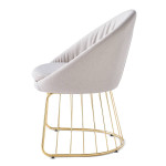 Paris Prix Chaise Design En Tissu "Mayra" 84cm Beige
