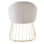 Paris Prix Chaise Design En Tissu "Mayra" 84cm Beige